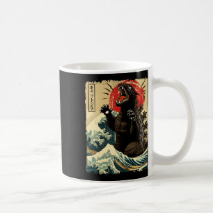Catzilla Cat Art Funny Cat Japanisch für Männer Fr Kaffeetasse