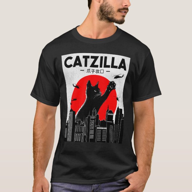 Catzilla Cat Cat Cat T-Shirt (Vorderseite)