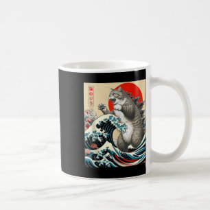 Catzilla Cat Japanisch Kunst Funny Cat Geschenke f Kaffeetasse
