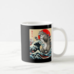 Catzilla Cat Japanische Kunst Kaffeetasse