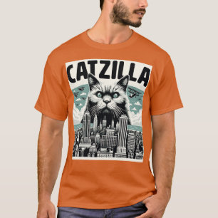 Catzilla Funny Cat Kitten Design 1 T-Shirt