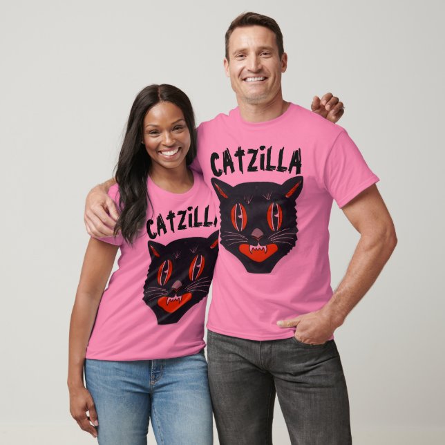 CATZILLA, Funny Mens Parody Cat T - Shirt (Unisex)