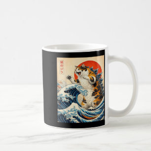 Catzilla Katze japanische Kunst lustige Katzen Ges Kaffeetasse