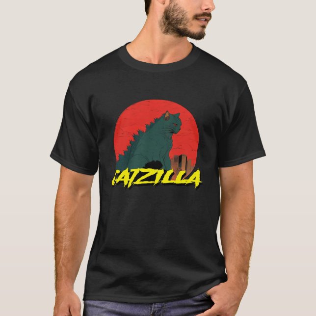 CATZILLA   Katze T-Shirt (Vorderseite)