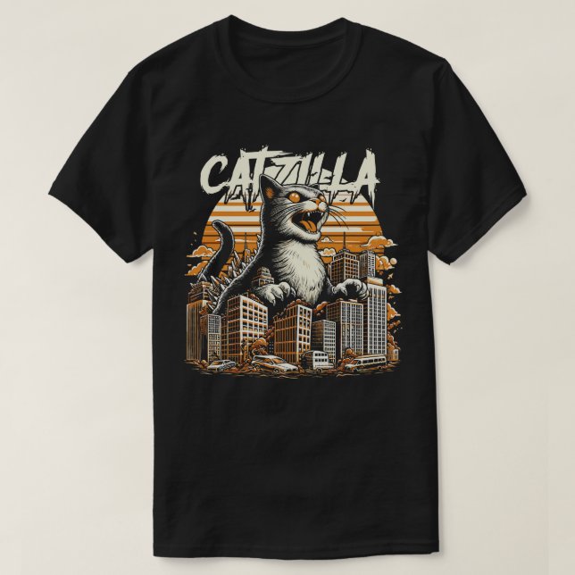 Catzilla King of Monsters T-Shirt (Design vorne)