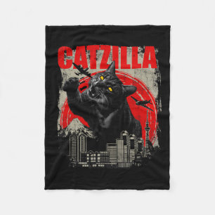 Catzilla - Lustiger Katzenliebhaber Kitten Kitty K Fleecedecke