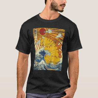 Catzilla Lustiges Katze Vintage-Shirt, Lustiges Ka T-Shirt