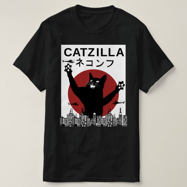 CATZILLA MONSTER T-Shirt (Design vorne)
