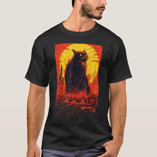 Catzilla Niedlich Cat Stuff Cat Cat Mama Cat T-Shirt (Vorderseite)