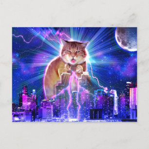 Catzilla Postkarte