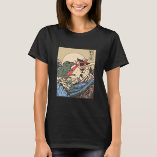 Catzilla Vs Kaiju Vintag Funny Niedlich T-Shirt