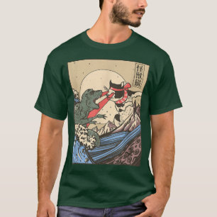 Catzilla vs Kaiju Vintage Lustige Niedliche Katzen T-Shirt