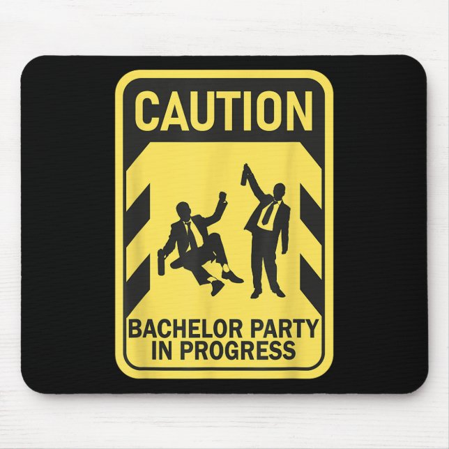 Caubachelor Party in Progress Funny Bachelor Mousepad (Vorne)