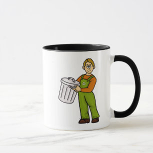 Caucase Homme poubelle Nom de l'homme Mug