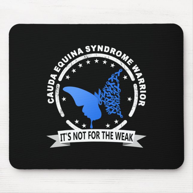 Cauda Equina Syndrom Warrior 1 Mousepad (Vorne)
