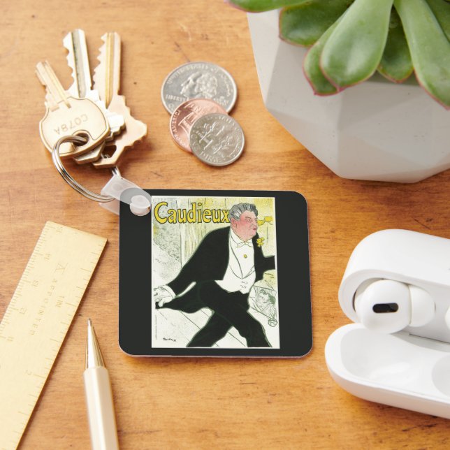 Caudieux von Toulouse Lautrec, Vintager Jugendstil Schlüsselanhänger (Schreibtisch)