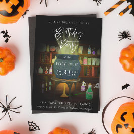 Cauldron Brewing Halloween Geburtstagsparty Einladung