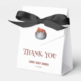 Cauldron Halloween Baby Shower Thank You Geschenkschachtel