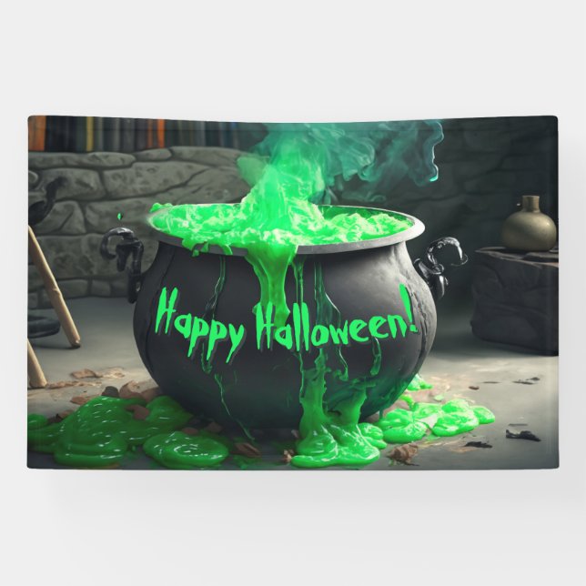 Cauldron Halloween Banner (Horizontal)
