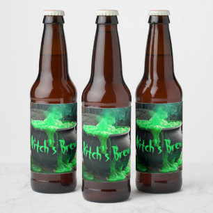 Cauldron Halloween Bierflaschenetikett