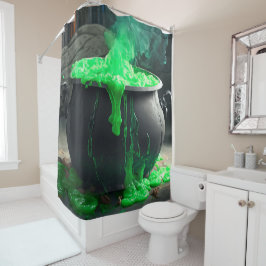 Cauldron Halloween Duschvorhang