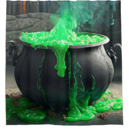 Cauldron Halloween Duschvorhang