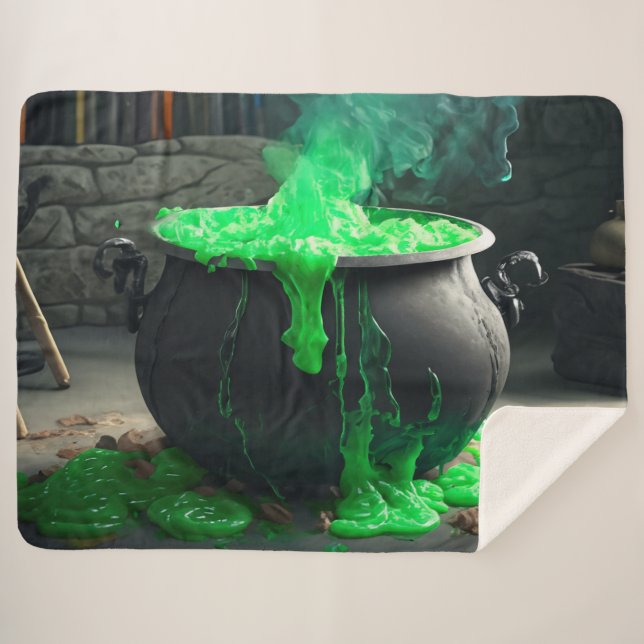 Cauldron Halloween Sherpadecke (Vorderseite (Horizontal))