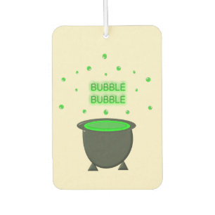 Cauldron und Bubbling Green Brew Halloween Autolufterfrischer