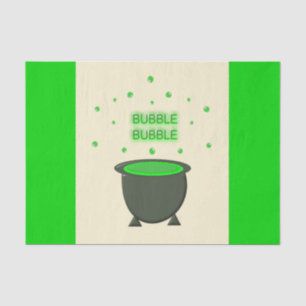 Cauldron und Bubbling Green Brew Halloween Seidenpapier