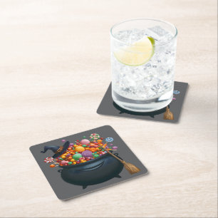 Cauldron von Giggle & Gummies Rechteckiger Pappuntersetzer