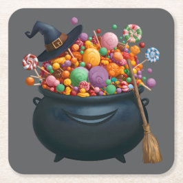 Cauldron von Giggle & Gummies Rechteckiger Pappuntersetzer