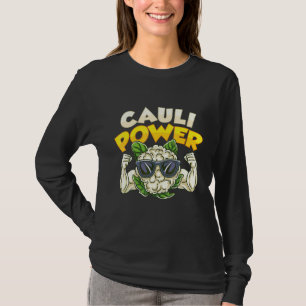 Cauli Power Veganer Bodybuilding-Diät Vegetarische T-Shirt
