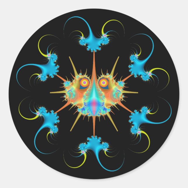 Caulimo Bug & Anti-Virus Runder Aufkleber (Vorderseite)