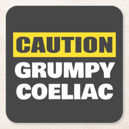 Caumpy Coeliac Celiac Funny Rechteckiger Pappuntersetzer