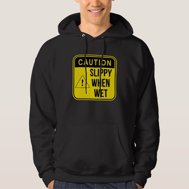 Caution Construction Danger Careful Meme  Sarcasti Hoodie (Vorderseite)