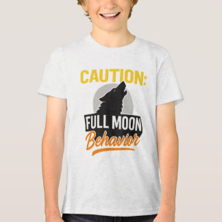 Caution Full Moon Behavior Shirt - Funny Werewolf