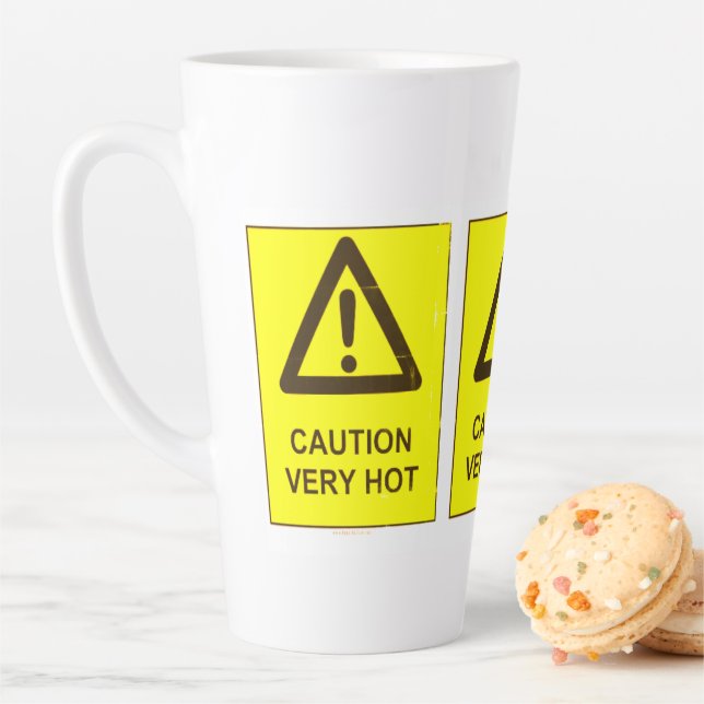Caution - Hot Latte Mug Milchtasse (Beispiel)