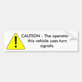 Cautionary_warning_--_Caution, VORSICHT - das OP… Autoaufkleber