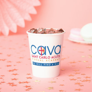 CAVA-Logo-T - Shirt Pappbecher