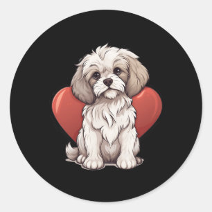 Cavachon Besitzer Mama Papa Geschenk Cavachon Hund Runder Aufkleber
