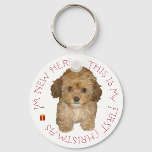 Cavachon Puppy Schlüsselanhänger