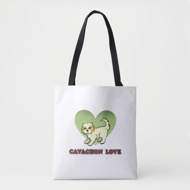 Cavachon wiederverwendbare Taschen-Tasche Tasche (Vorderseite)