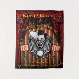 Cavalcade der Clowns Sideshow-Banner Wandteppich