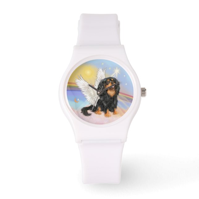 Cavalier Angel (schwarz/tan)-(R) Armbanduhr (Vorderseite)