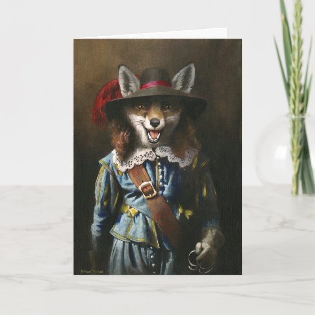 Cavalier Fox Greetings Card Karte (Vorderseite)