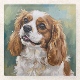 Cavalier Glass Coaster for Dog Lovers Glasuntersetzer