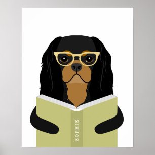 Cavalier Hund personalisierter Druck Poster