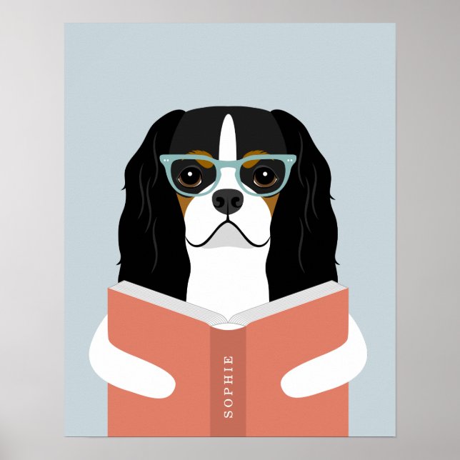 Cavalier Hund personalisierter Druck Poster (Vorne)