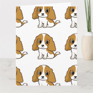 Cavalier KCS Blenheim Cartoon Karte