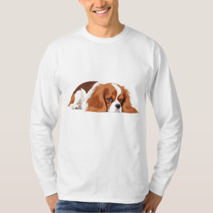 Cavalier King Charles Adorable Animal Sleeping Fun T-Shirt